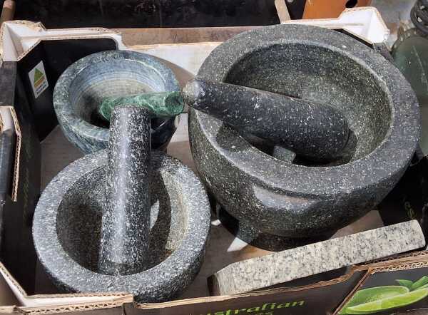 MORTAR AND PESTLES