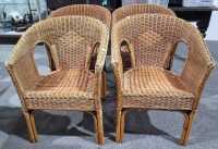 CANE ARM CHAIRS