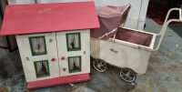DOLL HOUSE AND PRAM