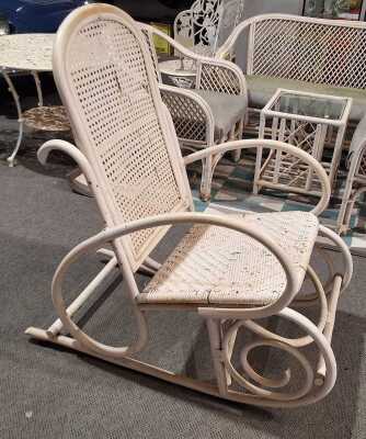 Scrolled Cane Arm Chair