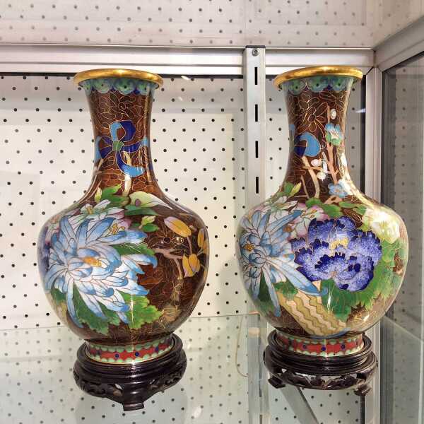 CLOISONNE VASES