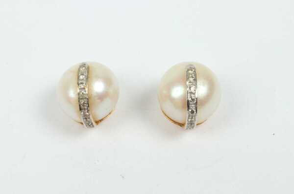 PEARL & DIAMOND EARRINGS