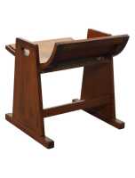 OAK PIANO STOOL - 3