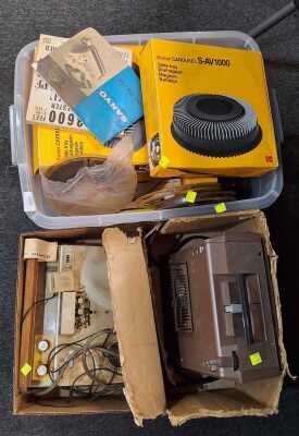 Projector And Tape Recorder