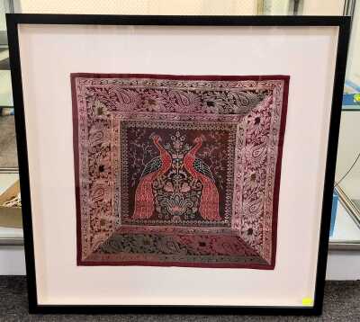1087 · FRAMED TEXTILE