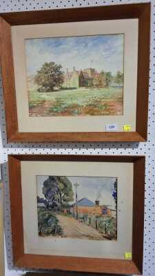 1098 · FRAMED WATERCOLOURS