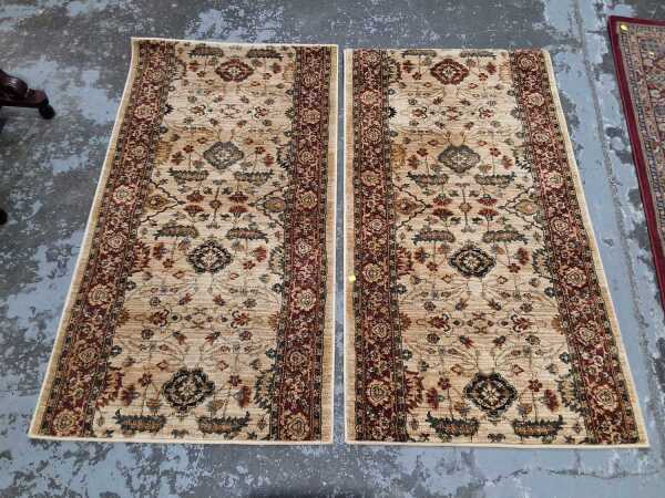 PAIR OF HALL RUGS