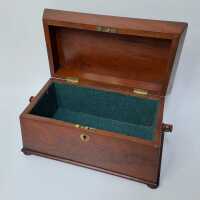 MAHOGANY TEA CADDY - 2
