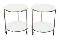 PAIR OF STRIND SERVING TROLLEYS