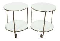 PAIR OF STRIND SERVING TROLLEYS - 2