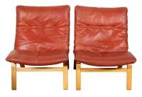 PAIR OF LOUNGE CHAIRS - 2
