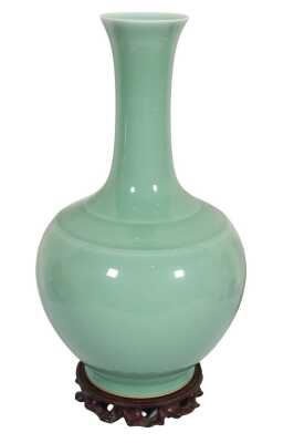 CHINESE MINT GREEN VASE