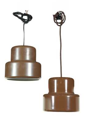 Pair Of Poker Mini Pendant Lights