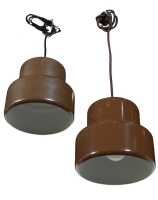 PAIR OF POKER MINI PENDANT LIGHTS - 2