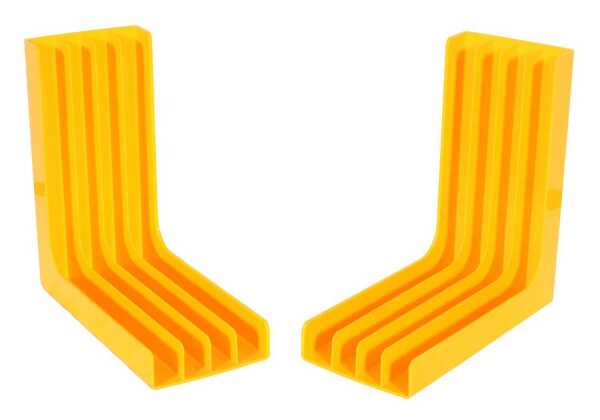 PAIR OF RECORD RACKS