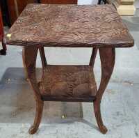 CARVED SIDE TABLE