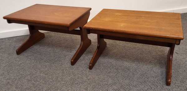 PAIR OF TABLES
