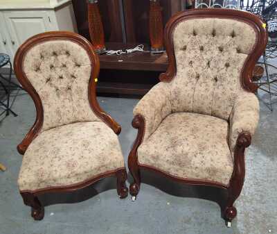 Grandfather And Grandmother Chair