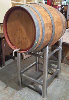 Wine Barrel On Stand