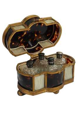 NAPOLEON III TORTOISE SHELL SCENT CADDY