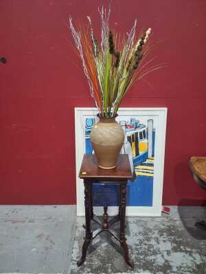 Pedestal And Vase