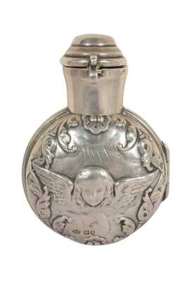 SILVER SILVER FLASK SALTS BOTTLE