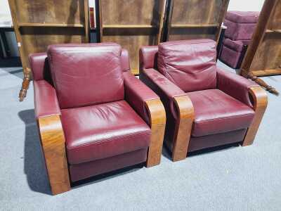 LEATHER ARM CHAIRS