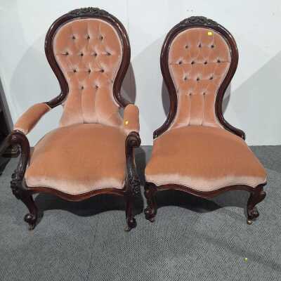 GRANDMOTHER AND GRANDFATHER CHAIRS