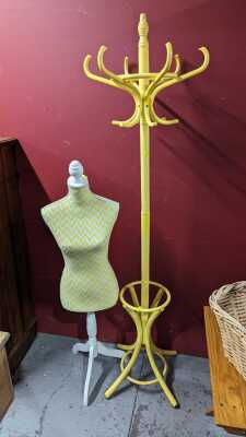 HAT STAND AND DRESSMAKERS MANNEQUIN