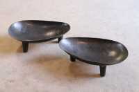 TWO IRON FRUIT BOWLS