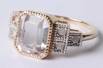 GOLD KUNZITE RING