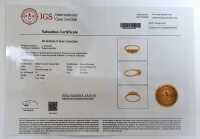 GOLD GARNET & DIAMOND RING - 2