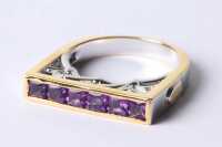 SILVER AMETHYST RING