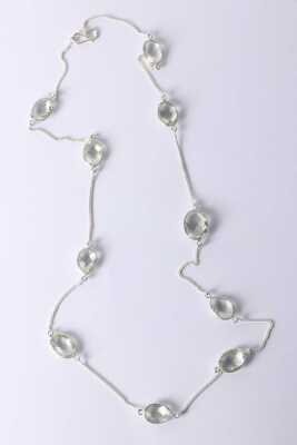 SILVER GEMSTONE NECKLACE