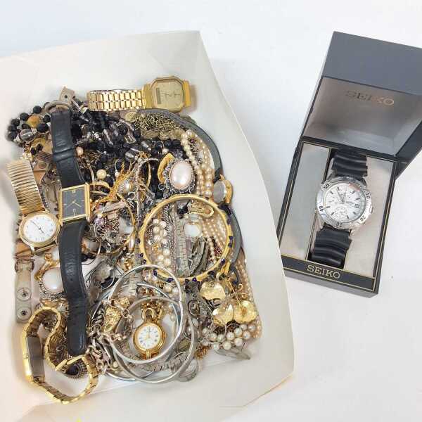 COSTUME JEWELLERY & WRISTWATCHES