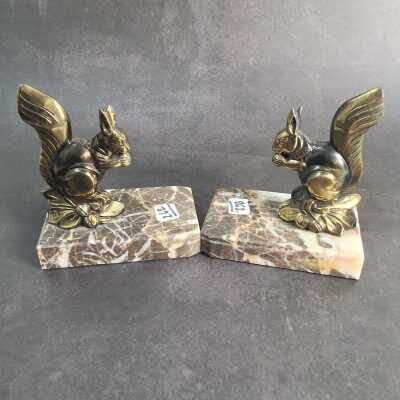 SPELTER BOOKENDS
