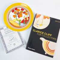 CLARICE CLIFF PLATE & BOOK