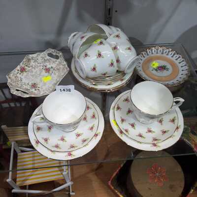 A BONE CHINA TEA SET