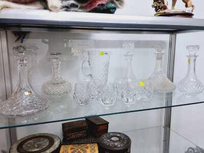 A COLLECTION OF CUT GLASS