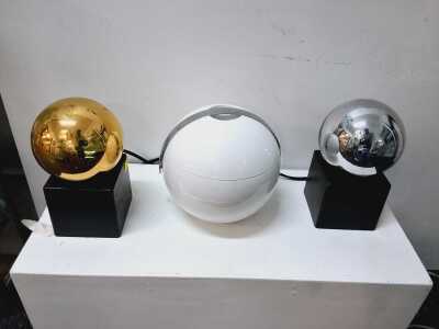 SPACE-AGE LAMPS & ICE BUCKET