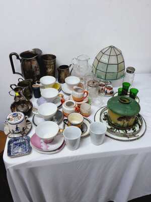 SUNDRY CHINA, GLASS & SILVERPLATE WARES