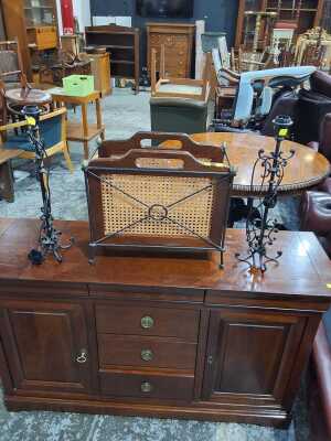 LAMPS AND MAGAZINE RACK