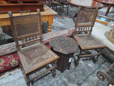 CHAIRS AND TEA TABLE