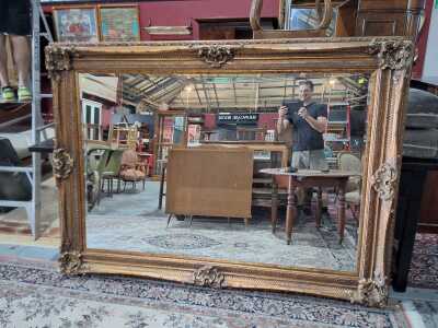 LARGE GILDED MIRROR