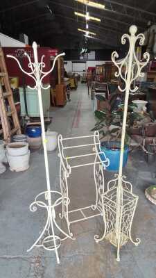 SCROLLED METAL STANDS