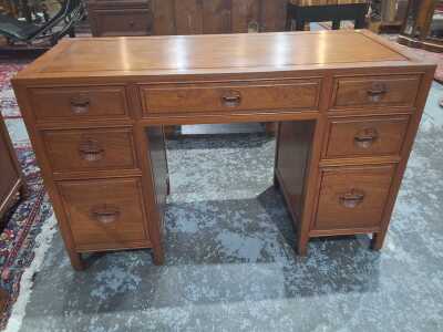 TWIN PEDESTAL DESK