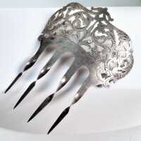 SILVER HAIR COMB