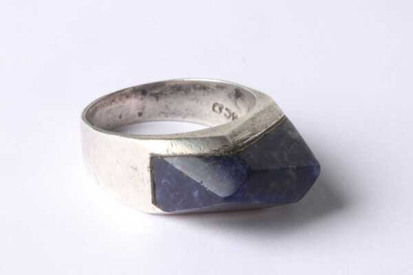 SILVER MODERNIST RING