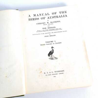 A MANUAL TO THE BIRDS OF AUSTRALIA