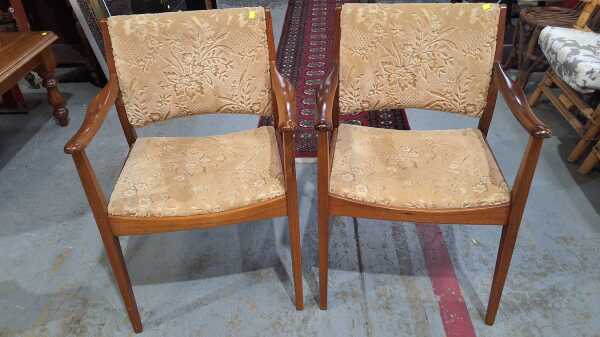 T H BROWN ARMCHAIRS